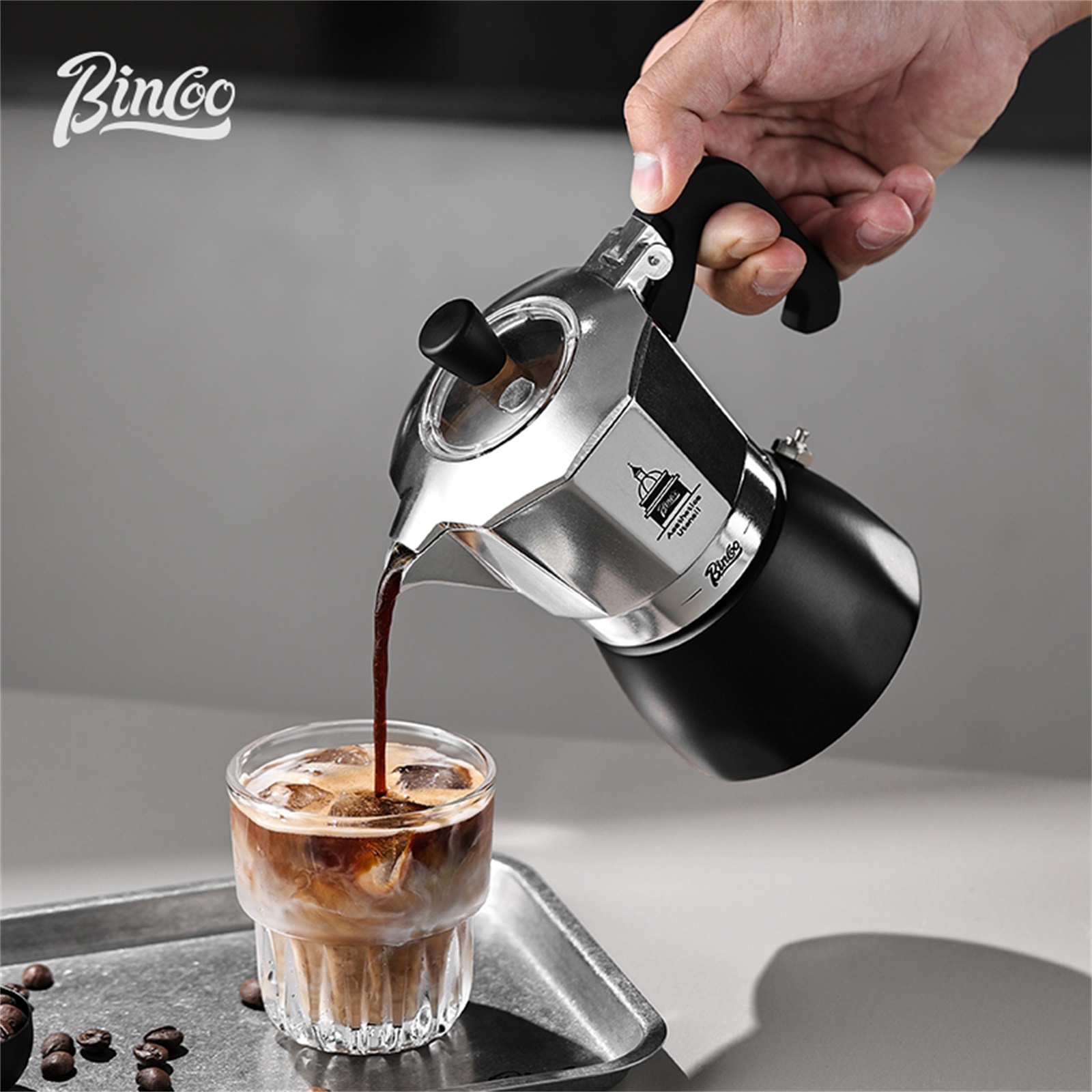 BINCOO Double Valve Moka Pot，E - Coffee Equipment Espresso review and price