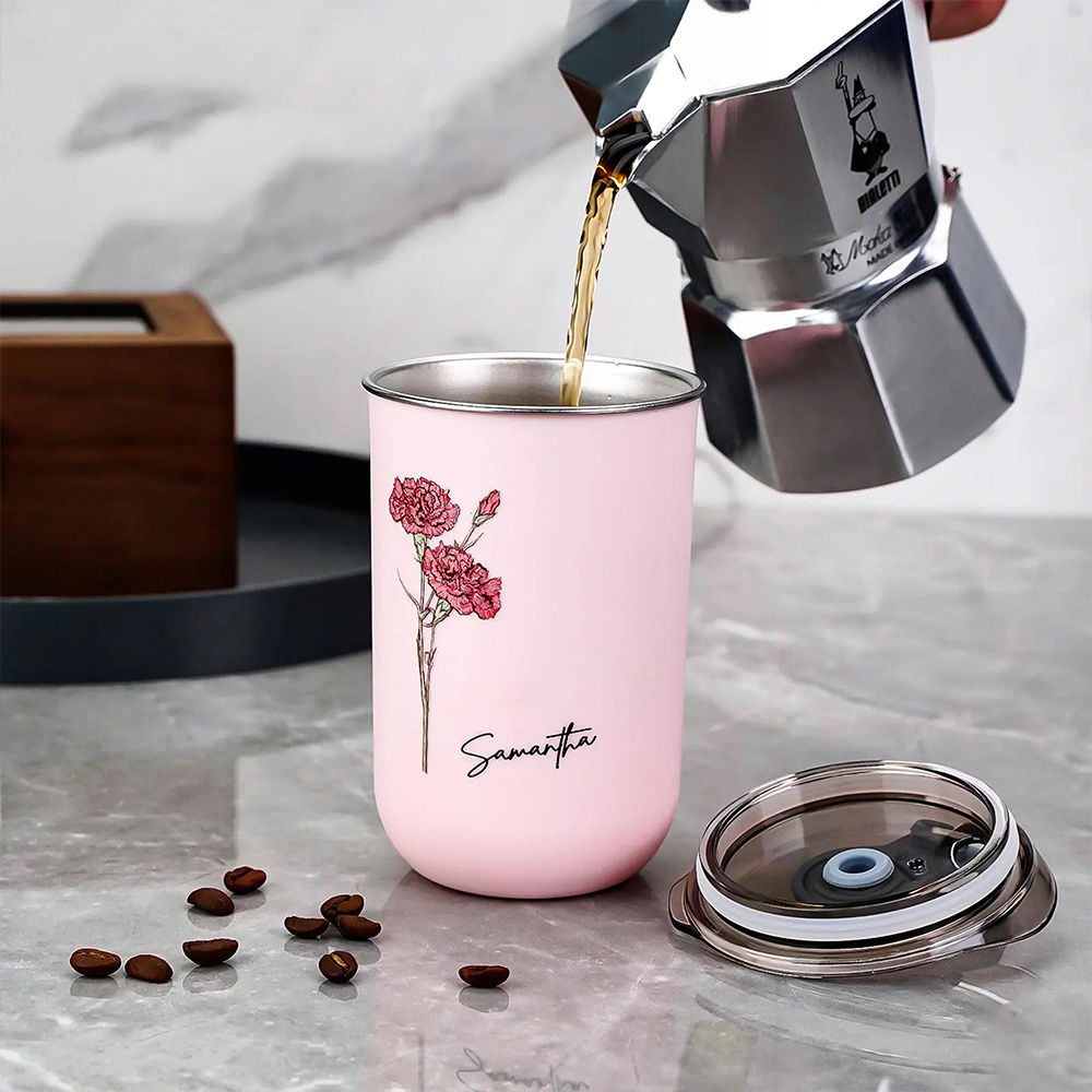 Personalized Birth Flower Coff - Coffee Equipment Names review and price