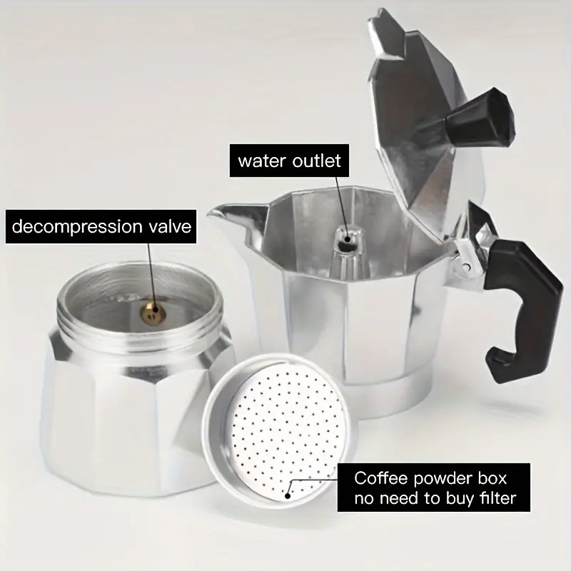 Classic Aluminum Moka Pot 50-3 - Coffee Equipment Espresso review and price