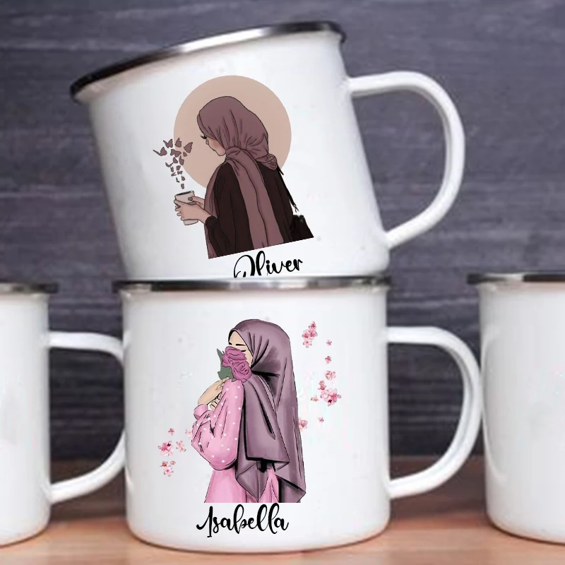 Personalised Hijabi Girl Print - Coffee Equipment Names review and price