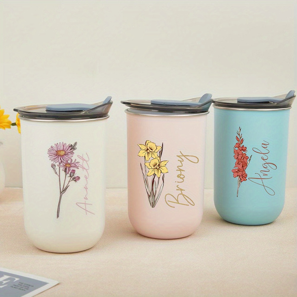 Custom Birth Flower Stainless  - Coffee Equipment Names review and price